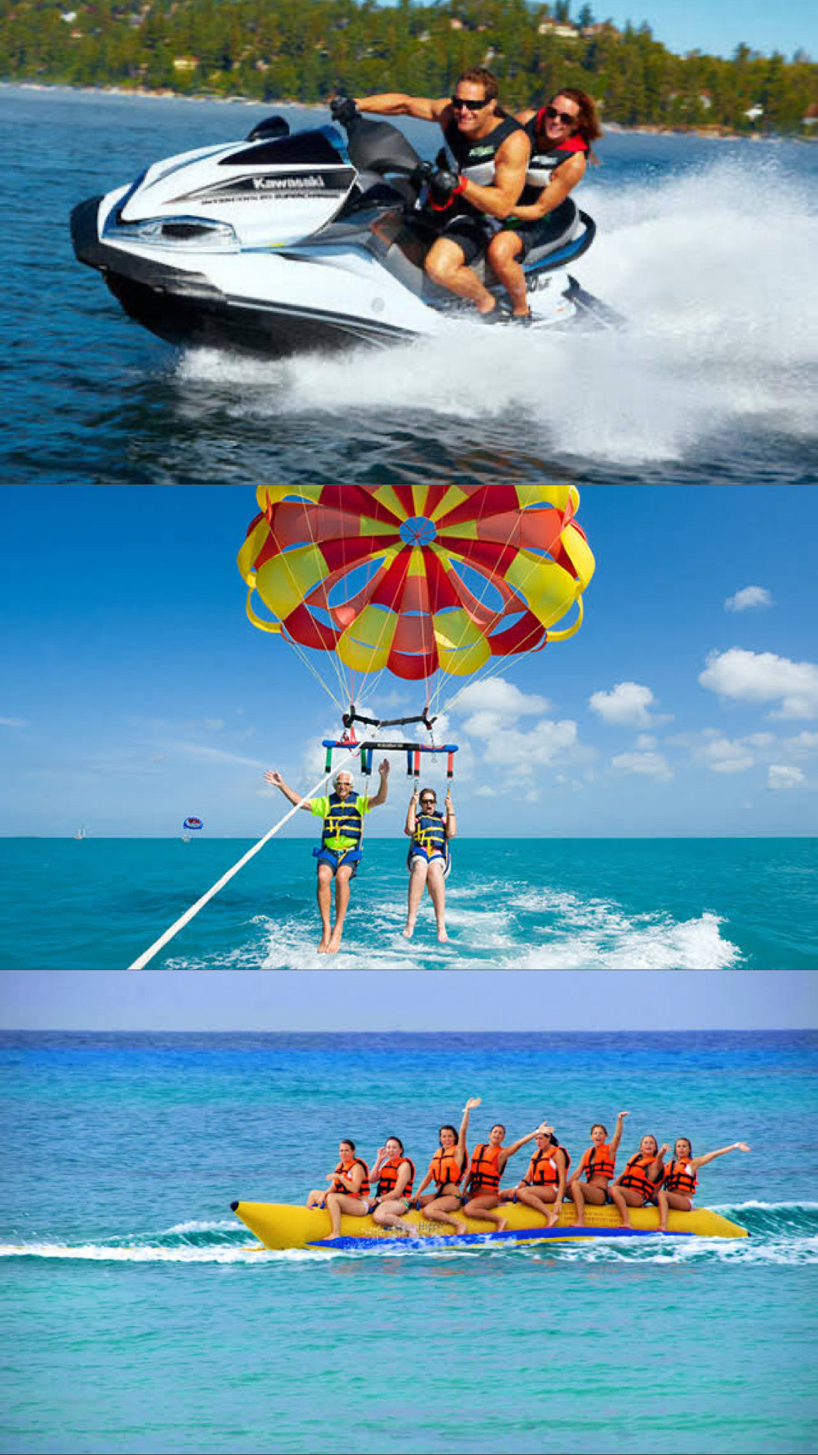 Bali Watersport Fun: Jetski + Parasailing + Banana Boat